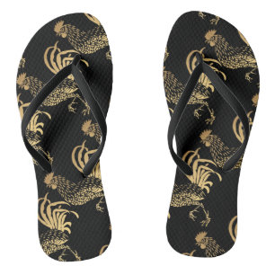 Chinelos Ouro Rooster Ano 2017 Fluxo Personalizado de Sacud