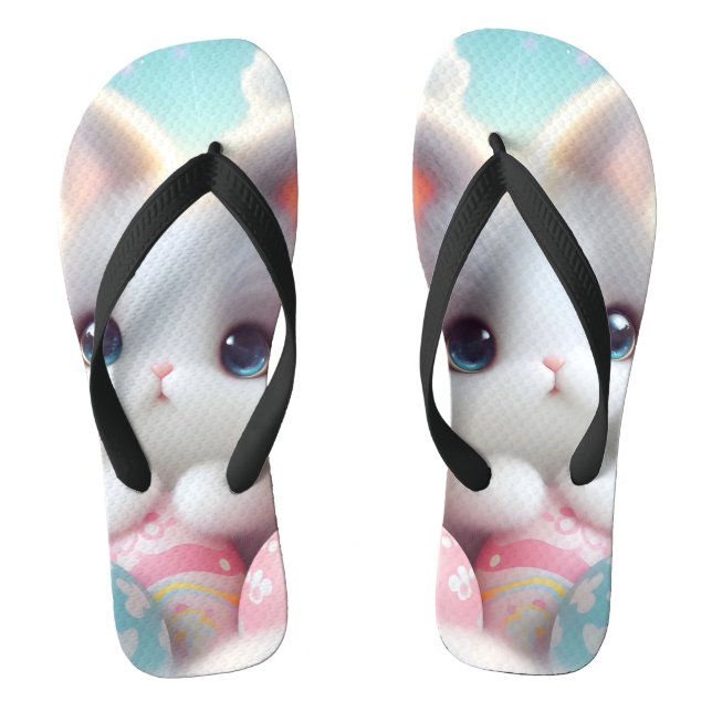 Chinelos Ovos de Páscoa Kawaii de Pastel Doce (Pé da cama)