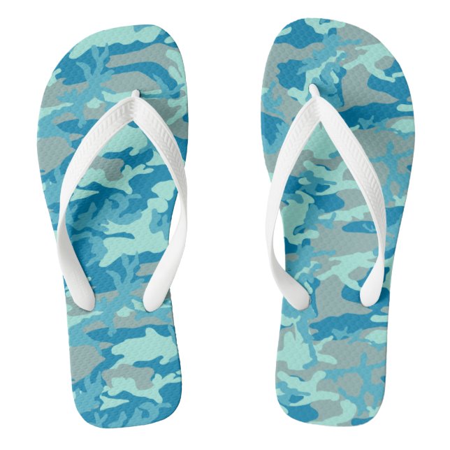 Chinelos Padrão de Camuflagem BlueBlast (Pé da cama)