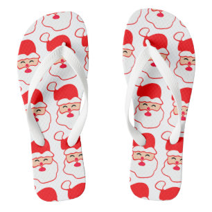 Chinelos Padrão de Papais noeis de Natal