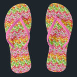 Chinelos Padrão de ziguezague de verão, colorido e bonito,<br><div class="desc">Padrão de ziguezague de verão colorido e bonito</div>