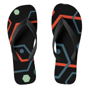 Chinelos Padrão Geométrico do Hexágono