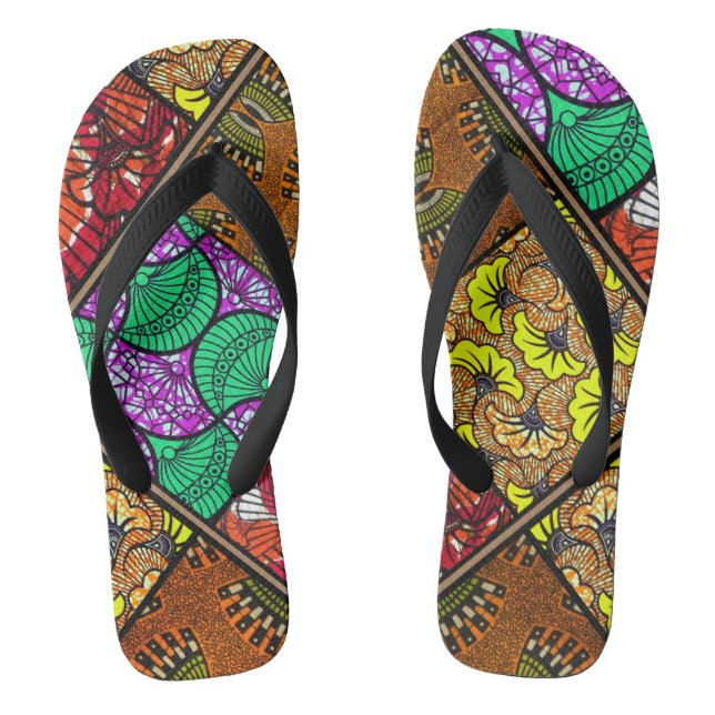 Chinelos Paire de tongs Wax Africain (Pé da cama)