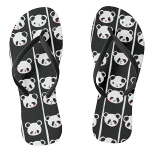 Chinelos Pandas-brancas
