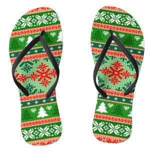 Chinelos Papel de parede de Impressão de Natal lindo