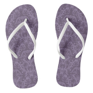 Chinelos Papel de parede floral roxo 2