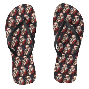 Chinelos Pastor australiano com Natal