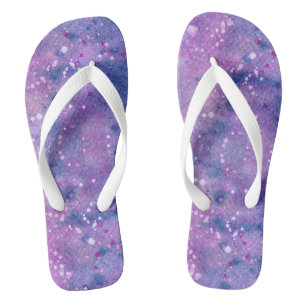 Chinelos Patamares de pintura com Lavanda roxa rosa