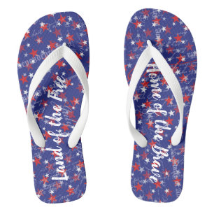 Chinelos Patriótico Americano Personalizado 4 de julho