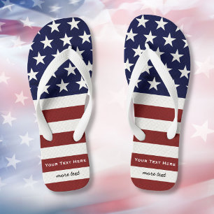 Chinelos Patriótico Patriótico Americano Bandeira America