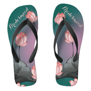 Chinelos Patterno Floral Estético Vintage Bridesmaid Gift