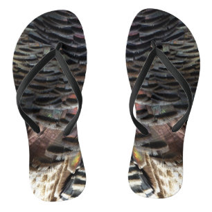 Chinelos Penas Selvagens Turcas I Abstrato Nature Design