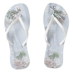 Chinelos Personalizados de Casamento Vintage Lace