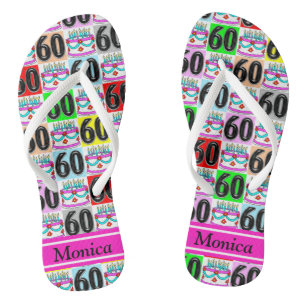 Chinelos PERSONALIZADOS DO 60º ANIVERSÁRIO