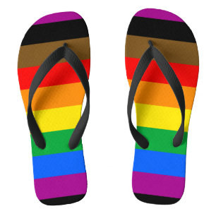 Chinelos Philly Rainbow Pride Flag