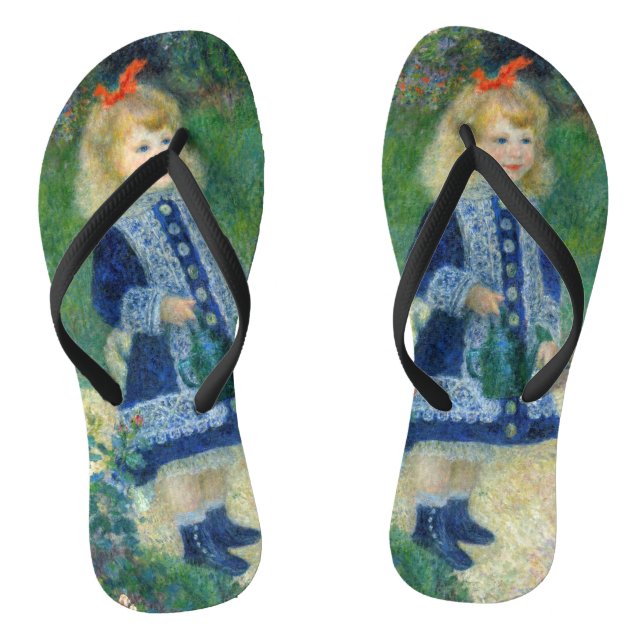 Chinelos Pierre-Auguste Renoir - Uma garota com uma lata de (Pé da cama)