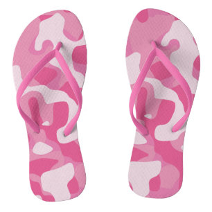 Chinelos Pink Camo Patternos