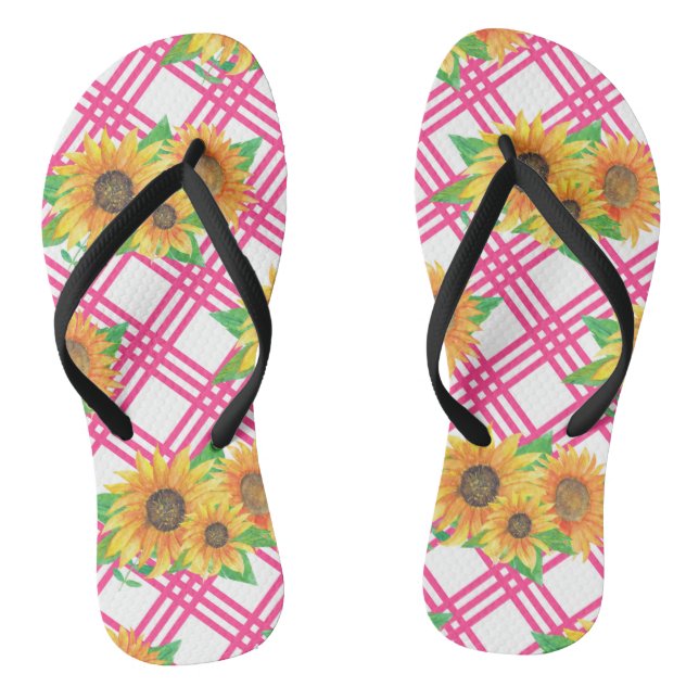 Chinelos Pink Sunflower (Pé da cama)