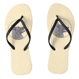 Chinelos Pintura em Tervuren Belga - Arte Cachorra Original