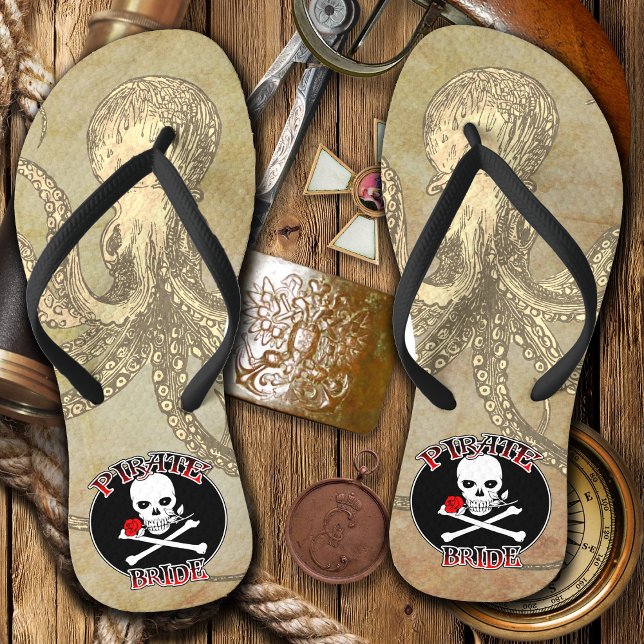 Chinelos Pirate Bride (Pirate Bride Flip Flops)