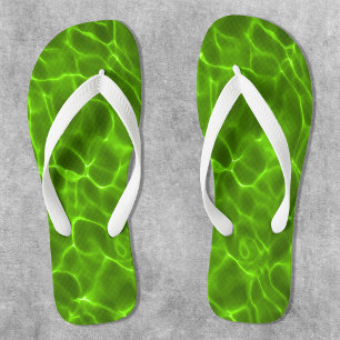 Chinelos Piscina Verde Limão Neon