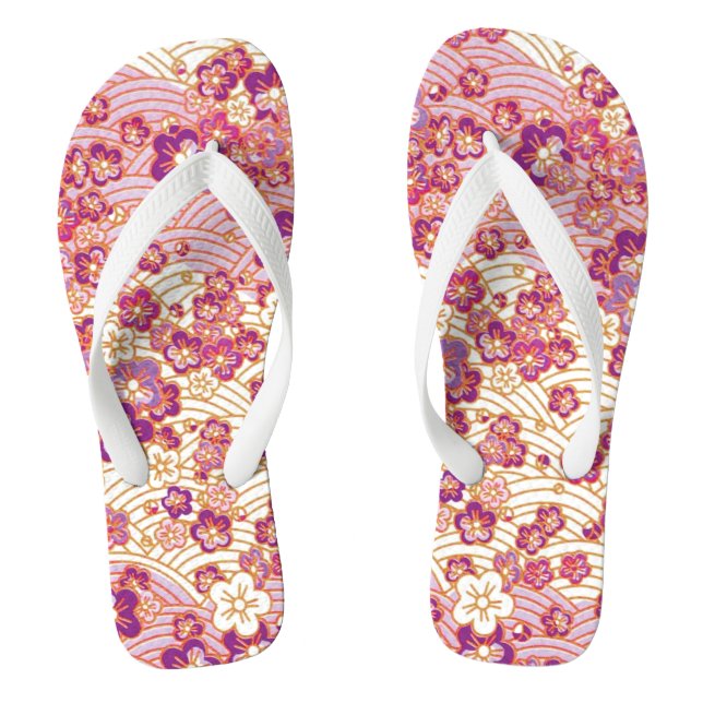 Chinelos PixDezines kimono/sakura rosa/quirimen (Pé da cama)
