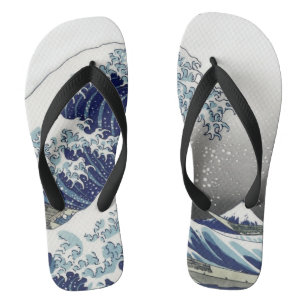 Chinelos PixDezines Vintage, Grande Onda, Hokusai 葛飾北斎の神奈川沖