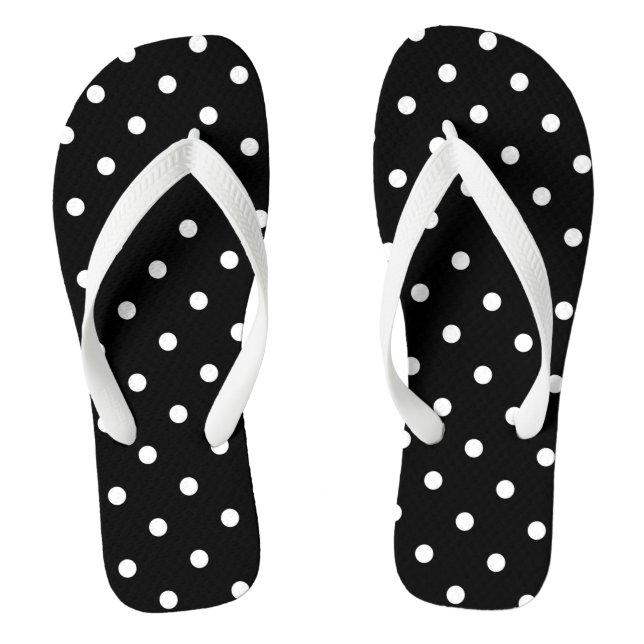 Chinelos Pontos Brancos Polka (Pé da cama)