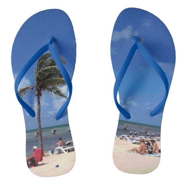 Chinelos Praia com Palm de Coconut (Pé da cama)