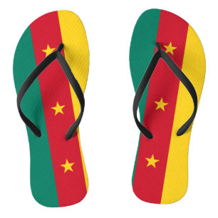 Chinelos Precintas delgadas para adultos com bandeira de Ca