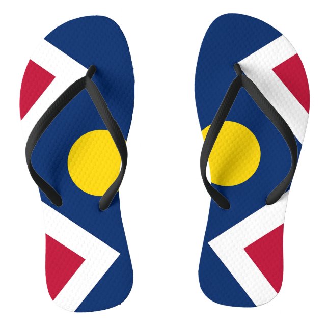 Chinelos Precintas delgadas para adultos com bandeira de De (Pé da cama)