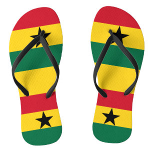 Chinelos Precintas delgadas para adultos com bandeira de Ga
