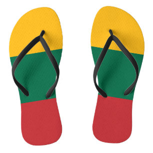 Chinelos Precintas Slim Adultas com Bandeira da Lituânia