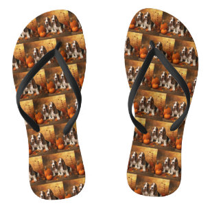 Chinelos Pumpkin de Apelido de Caça-Cama de outono