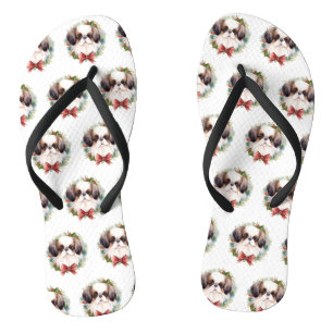 Chinelos Pup Festivo Festivo Chin Christmas