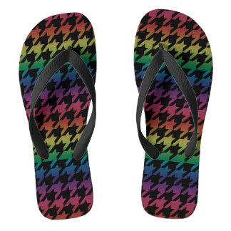 Chinelos Rainbow houndstooth