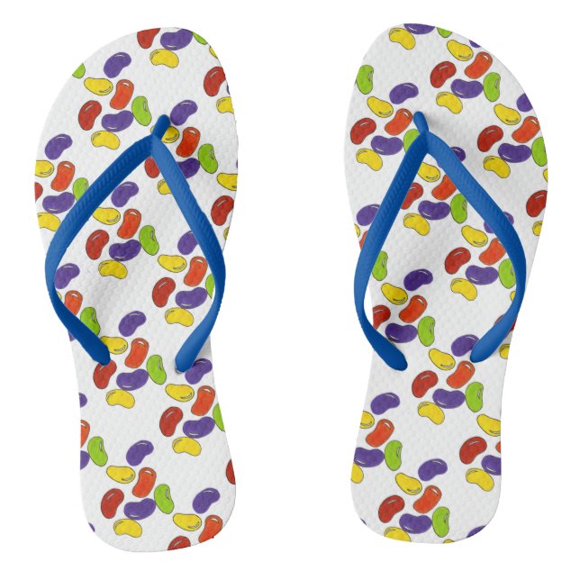 Chinelos Rainbow Jelly Beans Doces Páscoa Cesto Doce (Pé da cama)