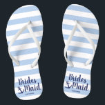 Chinelos Rapariga azul marinho náutica com ancoragem e list<br><div class="desc">design de dama de pontas náutica elegante.</div>