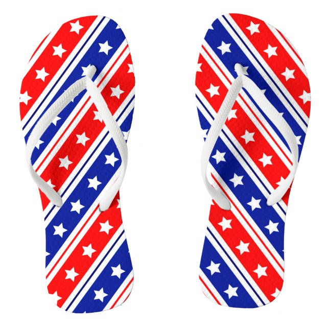 Chinelos Red White Blue Stars and Stripes Case-Mate iPhone (Pé da cama)