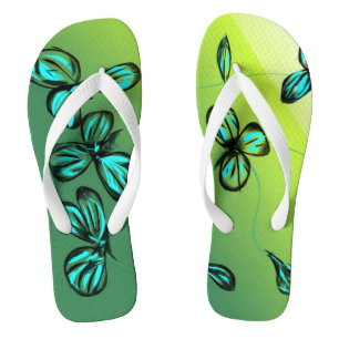 Chinelos Retrorreflectores Verdes Azul