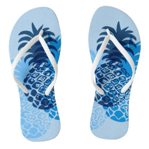 Chinelos Reversible tropical havaiano do abacaxi de Momona
