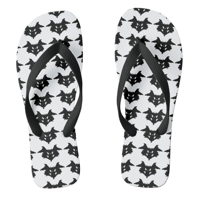 Chinelos Rorschach Inkblot (Pé da cama)