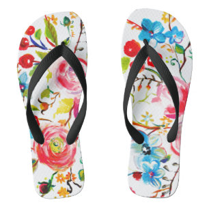Chinelos Rosa e Cherry White