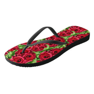 Chinelos Rosa vermelha Path Flower Garland