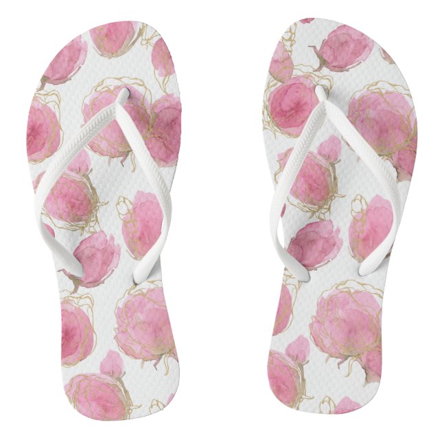 Chinelos Rosas rosadas (Pé da cama)