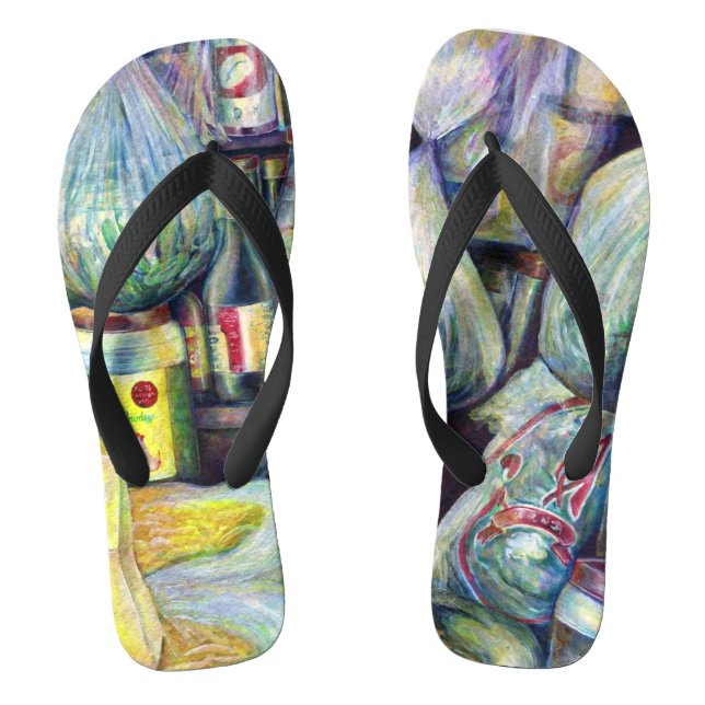 Chinelos Sabores Secos ao Sol de Singapura Sabores (Pé da cama)