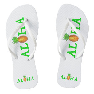 Chinelos SACUDIR de abacaxi havaiano, Ilha Tropical ALOHA