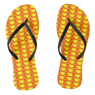 Chinelos Sapatilhas Vermelho Laranja Amarelo Feminino