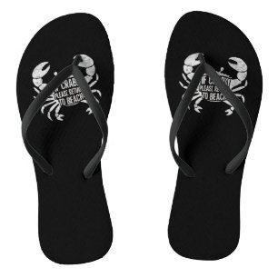 Chinelos Se o Crabby por favor Volte à Praia Divertido Verã