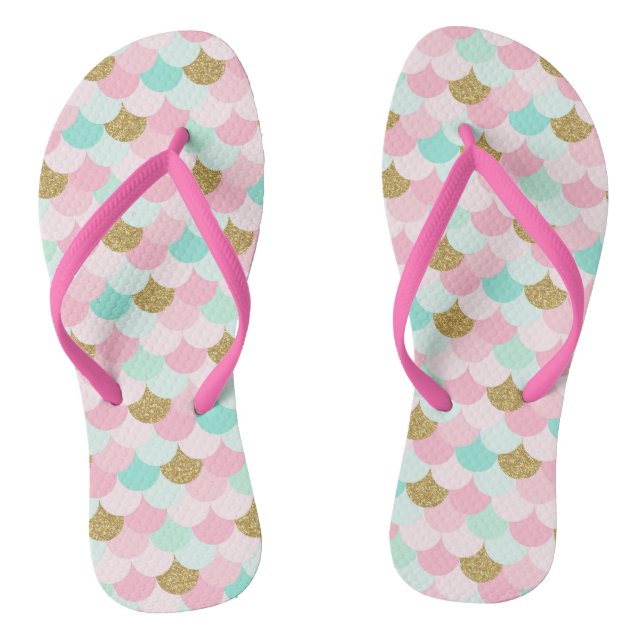 Chinelos Sereia Rosa (Pé da cama)